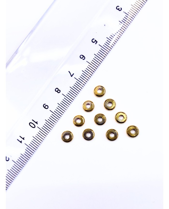 Çelik Halka Ara Aparat Sarı 6x6mm - 1 Adet