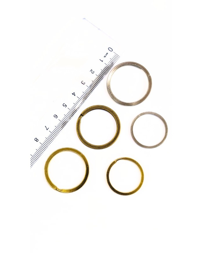 Yuvarlak Anahtarlık Çanta Halkası Çift Tur Sarı 21mm - 200 Adet