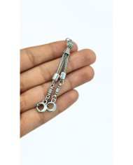 Zamak 2'li Zincir Püsküllü Tuğra Uçlu İmamesi Nikel