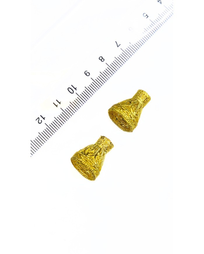 Zamak Tesbih Başlığı Nikel - 15x19mm