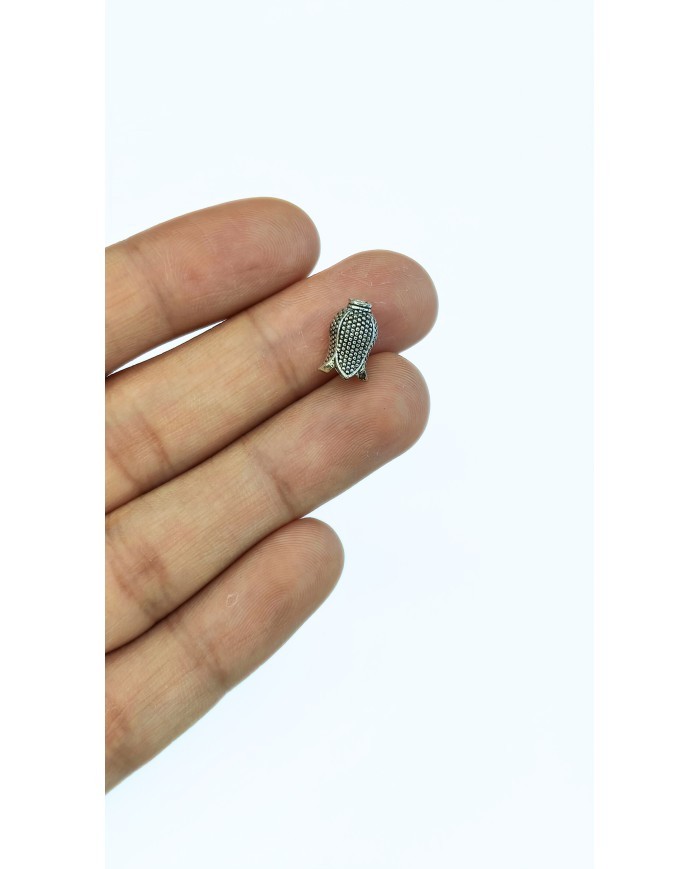 Zamak Lale Tesbih Ucu Nikel - 7x10mm