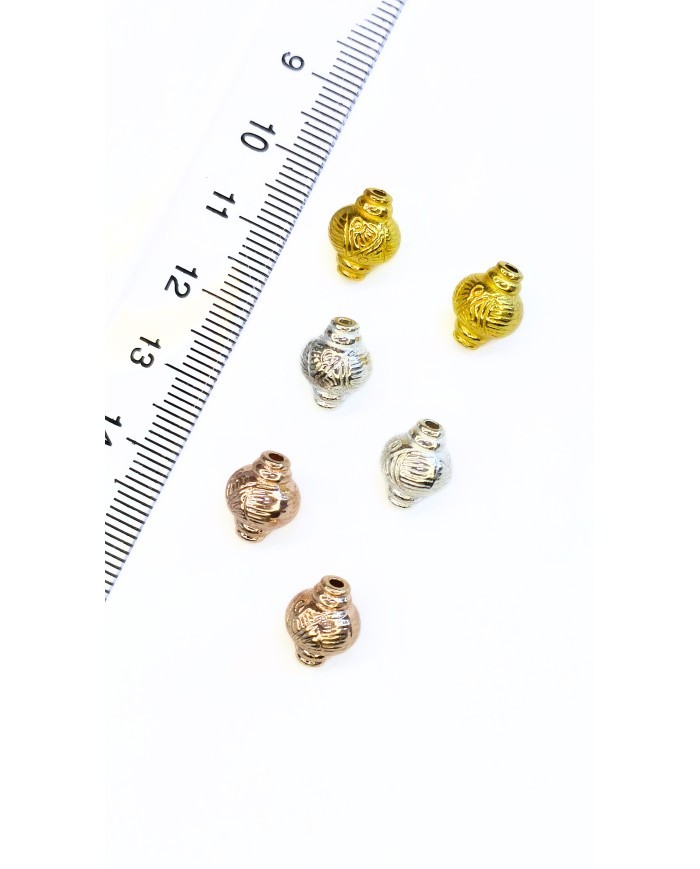 Zamak Boncuk Tesbih Aparatı Gümüş Renk - 11x10mm