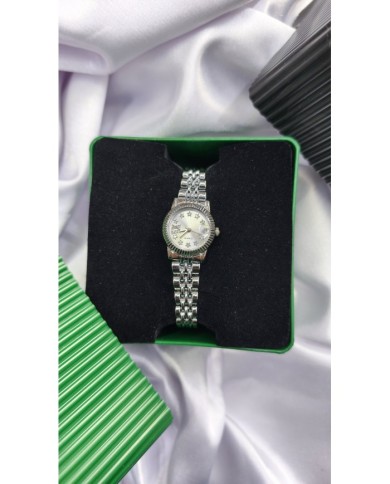 Klasik Model Yuvarlak Tasarım Çelik Kasa Kol Saati - Metal Kordon