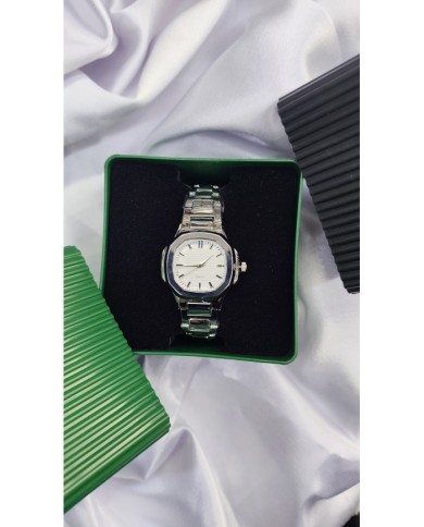 Klasik Model Yuvarlak Tasarım Çelik Kasa Kol Saati - Metal Kordon