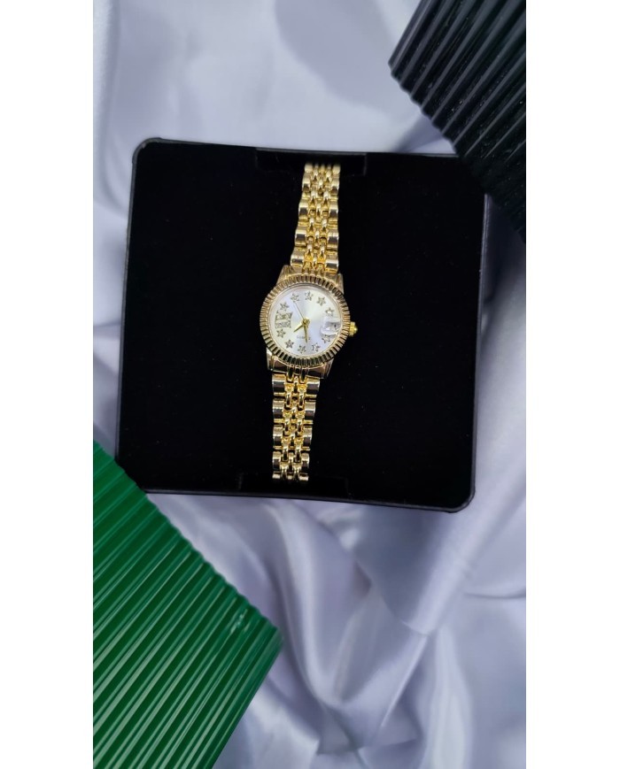 Klasik Model Yuvarlak Tasarım  Çelik Kasa Kol Saati - Metal Kordon