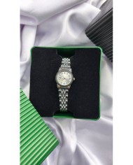 Klasik Model Yuvarlak Tasarım  Çelik Kasa Kol Saati - Metal Kordon