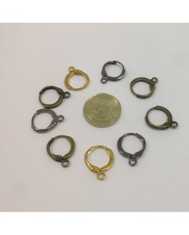 Yuvarlak küpe klipsi 5 - 10 Çift Seçenekli