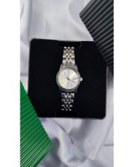 Klasik Model Yuvarlak Tasarım Çelik Kasa Kol Saati - Metal Kordon