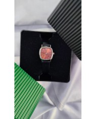 Model Kare Tasarım Çelik Kasa Kol Saati - Deri Kayış