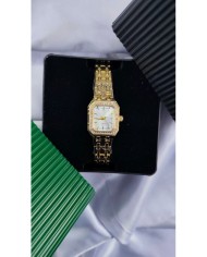 Model Kare Tasarım Çelik Kasa Kol Saati - Metal Kordon