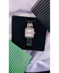 Model Kare Tasarım Çelik Kasa Kol Saati - Metal Kordon