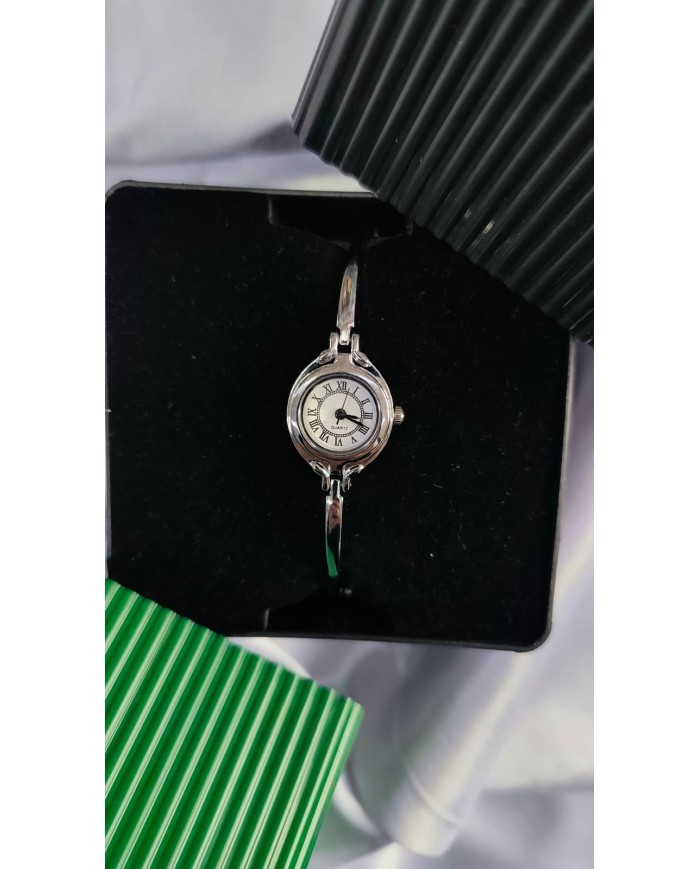 Model Yuvarlak Tasarım Çelik Kasa Kol Saati - Metal Kordon