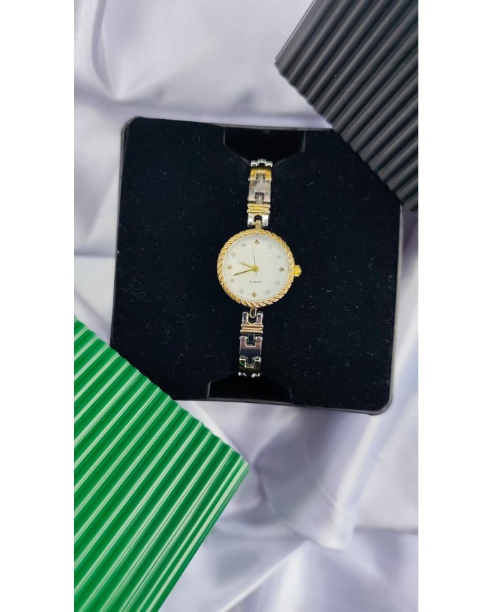 Model Yuvarlak Tasarım Çelik Kasa Kol Saati - Metal Kordon