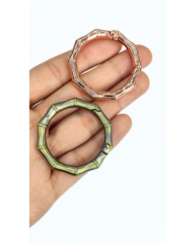 Yaylı Kanca Anahtarlık Çanta Askı Aparatı Köşeli Bakır 42x42mm - 1 Adet