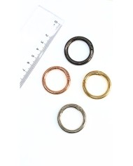 Yaylı Kanca Anahtarlık Çanta Askı Aparatı Yuvarlak Bakır 25x25mm - 1 Adet