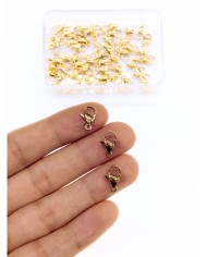 Çelik Papağan Klips 502 Sarı 7x12mm - 50 Adet
