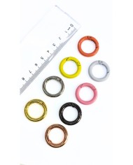 Yaylı Kanca Anahtarlık Çanta Askı Aparatı Yuvarlak Bakır 16x16mm - 1 Adet