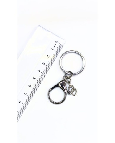 Papağan Klips ve Çift Tur Halka Anahtarlık Çanta Askı Aparatı Pembe - 1 Adet