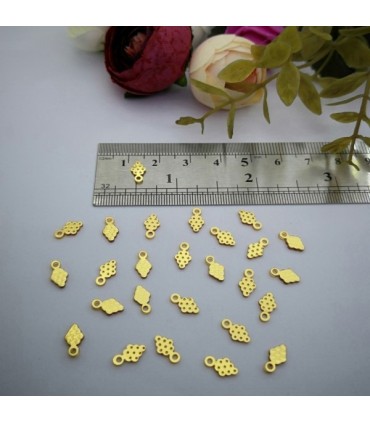 Pleksi,Bijuteri ve Oyalık Pullar gold 4x8mm M 243 -100gr