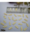 Pleksi,Bijuteri ve Oyalık Pullar  gold 4,5x12mm M 335 -100gr