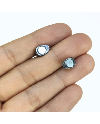 Mıknatıslı Kalp Kolye Bileklik Kilidi Kapama Lacivert - 1 Adet