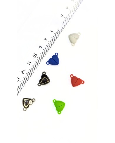 Mıknatıslı Kalp Kolye Bileklik Kilidi Kapama Siyah - 1 Adet