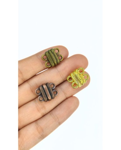 Mıknatıslı Halkalı Kolye Bileklik Kilidi Kapama Antik Yeşil - 1 Adet