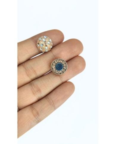 Mıknatıslı Zirkon Taşlı Kolye Bileklik Kilidi Kapama Siyah - 1 Adet