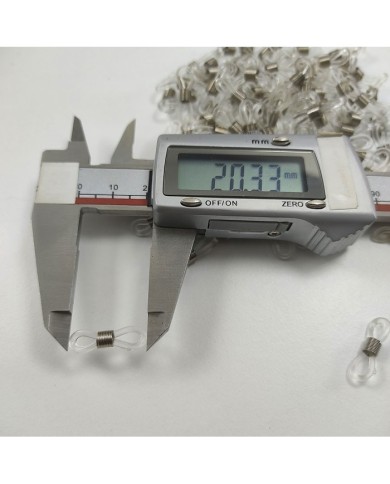 Gözlük Zinciri Aparatı Plastik Şeffaf - 50 Çift