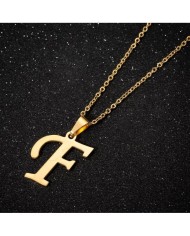 5 adet - MİNİ HARFLER - METAL KAPLAMA KULPLU GOLD - F