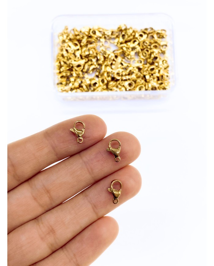 Çelik Papağan Klips 501 Sarı 7x10mm - 100 Adet