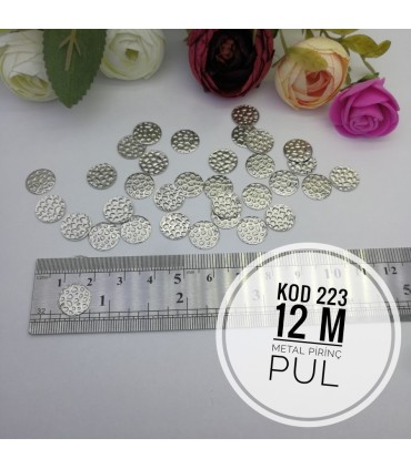 Metal Pirinç Pul - M223 - 12mm - 1Kg