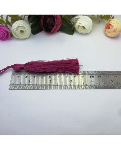 10 Adet - 7-8 cm İpek Püskül - vişne