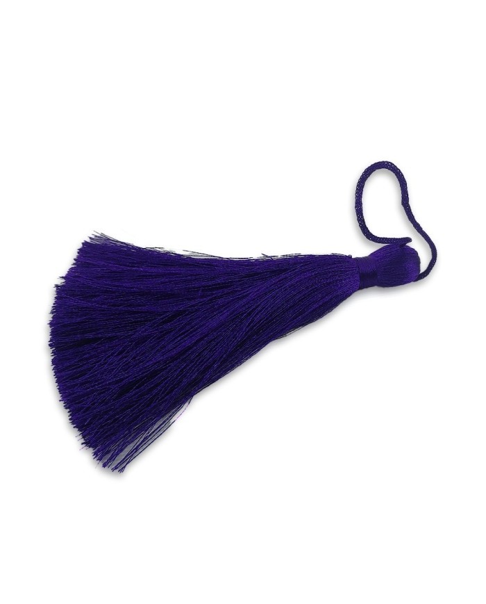 10 Adet - 7-8 cm İpek Püskül - mor