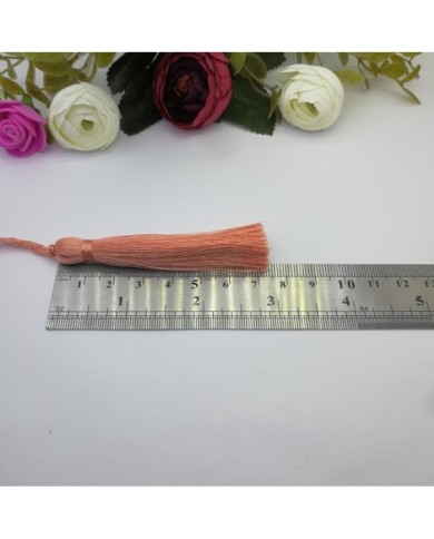 10 Adet - 7-8 cm İpek Püskül - karamel