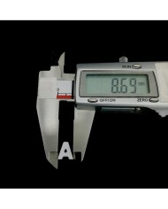 Doğal sedef  taş Kolye Küpe Ucu - A HARF