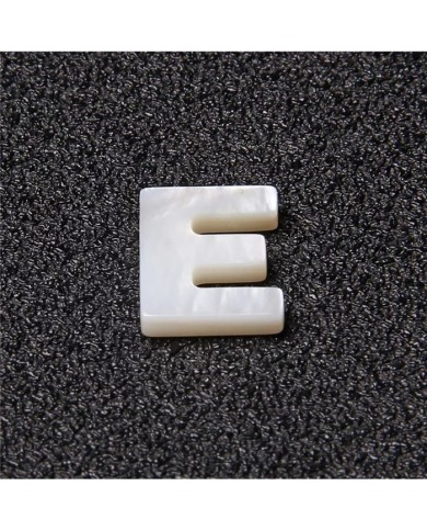 Doğal sedef taş Kolye Küpe Ucu - E HARF