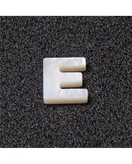 Doğal sedef taş Kolye Küpe Ucu - E HARF