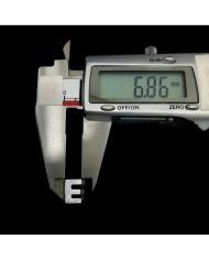 Doğal sedef taş Kolye Küpe Ucu - E HARF