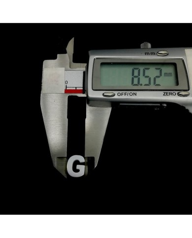 Doğal sedef taş Kolye Küpe Ucu - G HARF