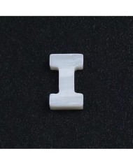 Doğal sedef taş Kolye Küpe Ucu - I HARF