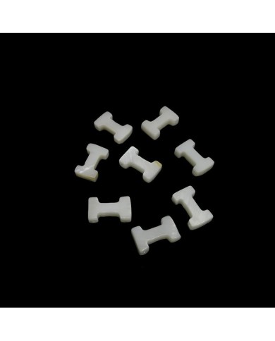 Doğal sedef taş Kolye Küpe Ucu - I HARF