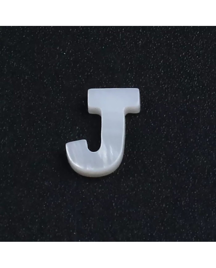 Doğal sedef taş Kolye Küpe Ucu - J HARF