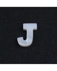 Doğal sedef taş Kolye Küpe Ucu - J HARF