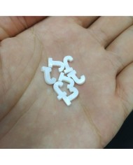 Doğal sedef taş Kolye Küpe Ucu - J HARF