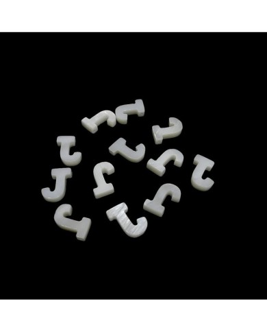 Doğal sedef taş Kolye Küpe Ucu - J HARF