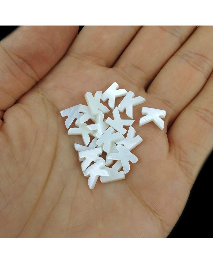 Doğal sedef taş Kolye Küpe Ucu - K HARF