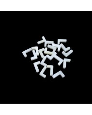 Doğal sedef taş Kolye Küpe Ucu - L HARF