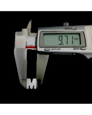 Doğal sedef taş Kolye Küpe Ucu - M HARF