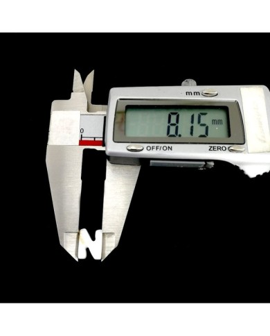 Doğal sedef taş Kolye Küpe Ucu - N HARF